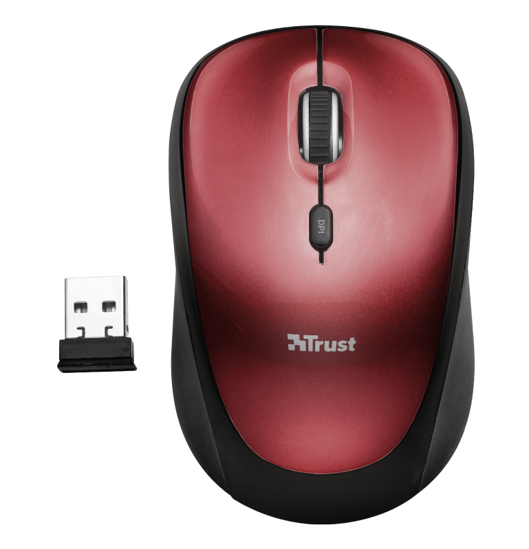 Yvi Wireless Mouse - red-Top