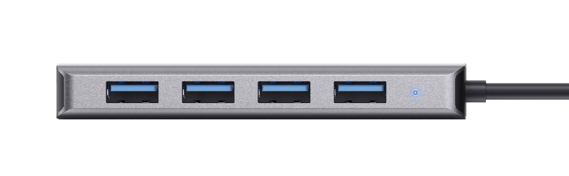 Halyx Aluminium 4-Port USB 3.2 Hub-Side