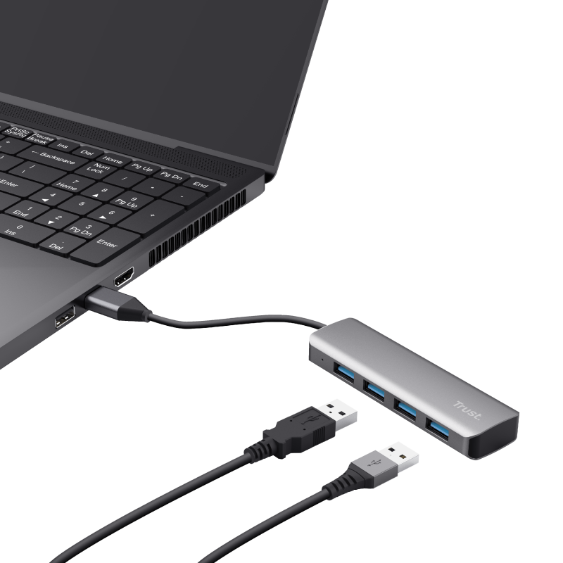 Halyx Aluminium 4-Port USB 3.2 Hub-Visual