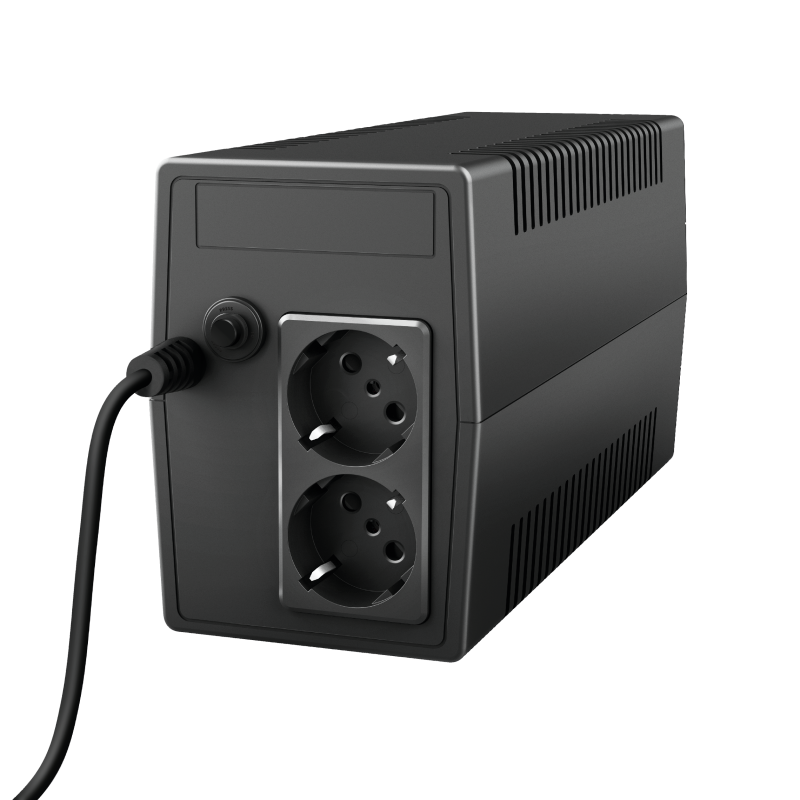 Paxxon 800VA UPS with 2 standard wall power outlets-Visual