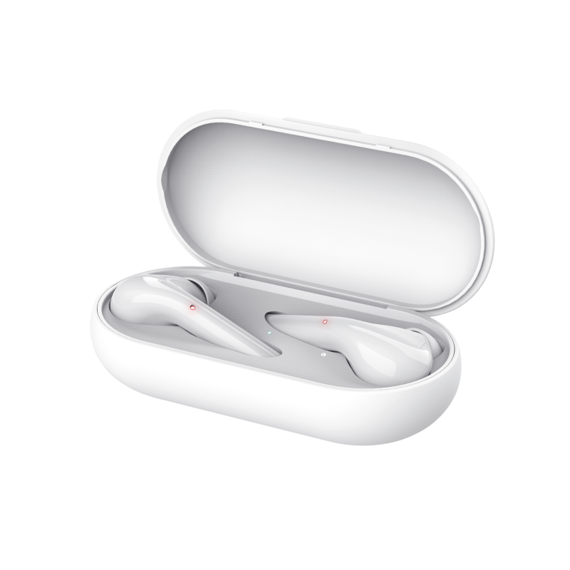 Nika Touch Bluetooth Wireless Earphones - white-Visual