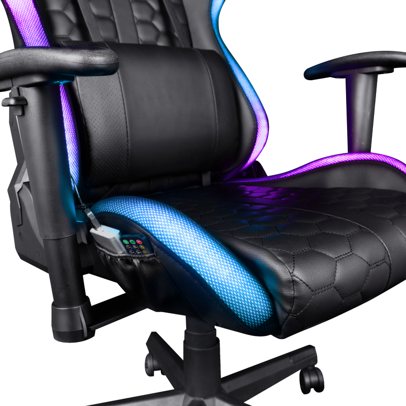 GXT 716 Rizza RGB LED Illuminated Gaming Chair-Extra