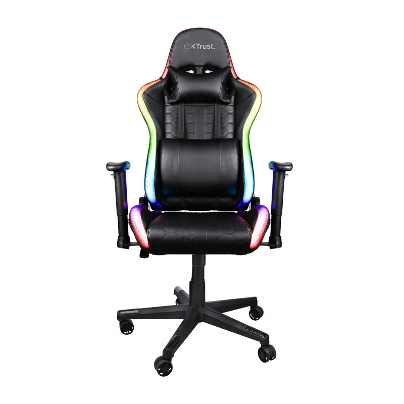 GXT 716 Rizza RGB LED Illuminated Gaming Chair-Front