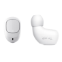 Nika Compact Bluetooth Wireless Earphones - white-Top