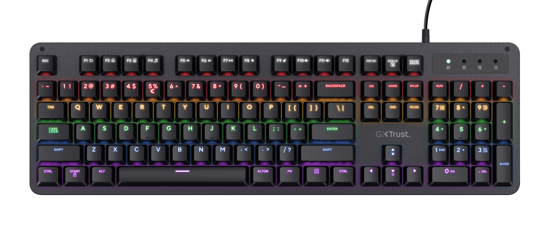 GXT 863 Mazz Mechanical Keyboard-Top