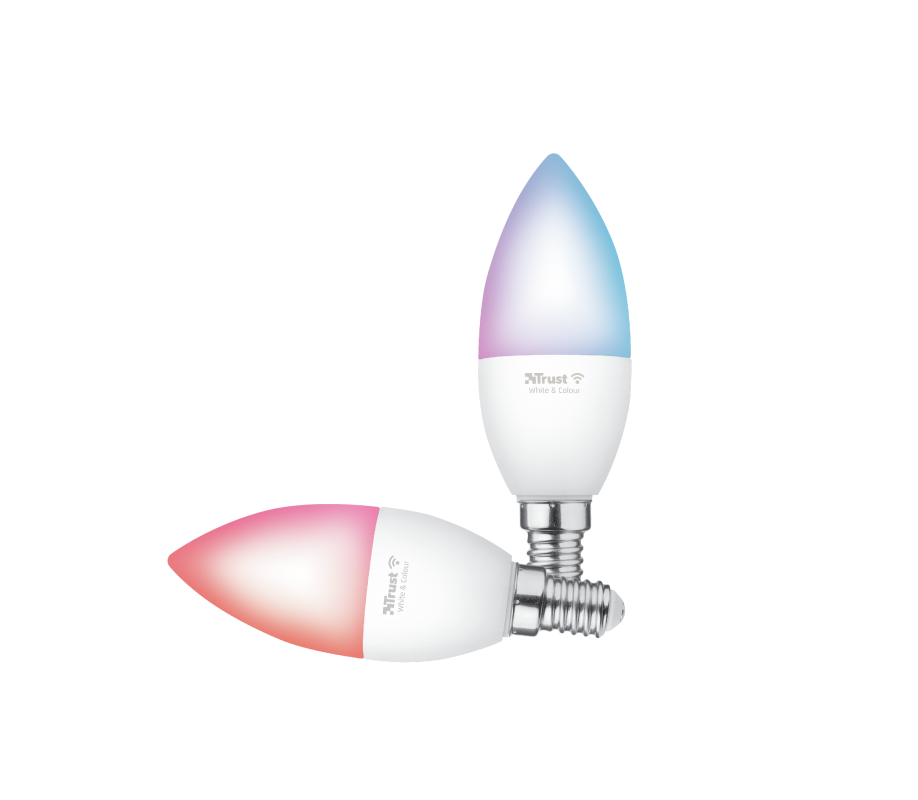 Smart WIFI LED Candle White & Colour E14 (duo-pack)-Visual